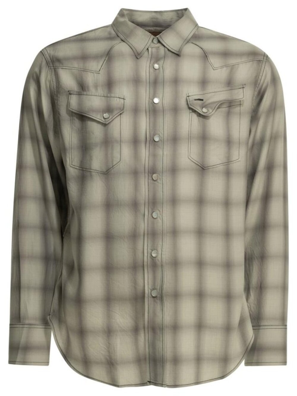 Sugar Cane Casual Plaid Shirt Tag Size L Men